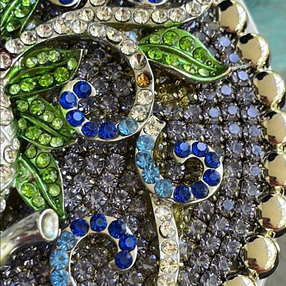 PARW BUCKLES YOAKUM TEXAS RHINESTONE ARTISAN HANDMADE GLAM BELT BUCKLE